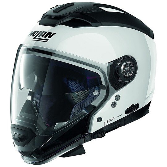 Casco Moto Crossover ON-OFF Nolan N70.2 GT Special N-Com 015 Pure Bianco